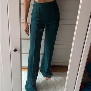 Fashion Nova, high waisted, wide flair pants.